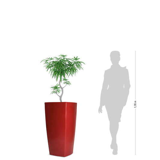 TREVIA IV Pflanzkübel, rot