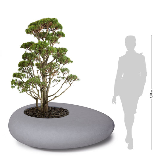 STORUS I Pflanzgefäß, granit hell