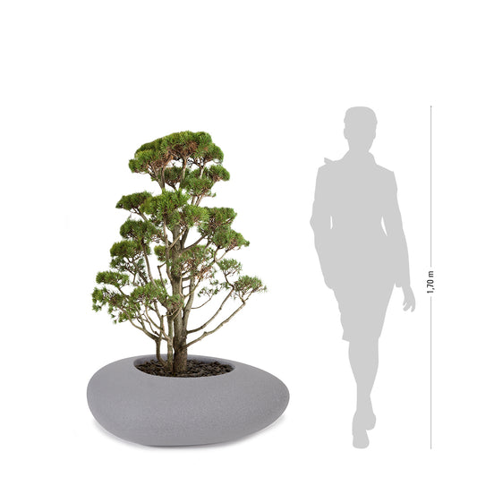 STORUS III Pflanzgefäß, granit dunkel