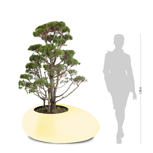 STORUS II Pflanzgefäß, weiß, beleuchtet ESL warmweiß