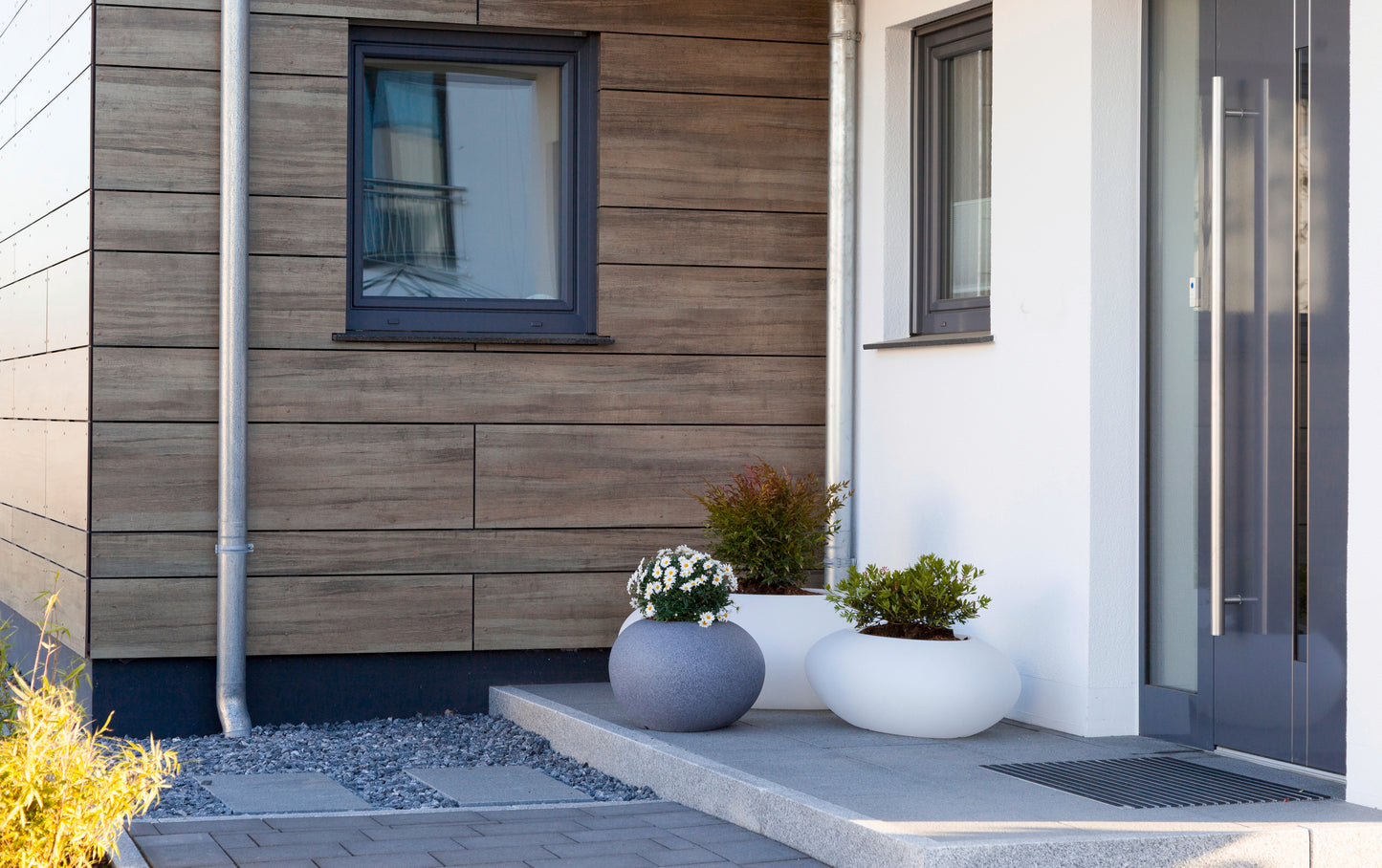 STORUS III Pflanzgefäß, weiß, beleuchtet ESL warmweiß