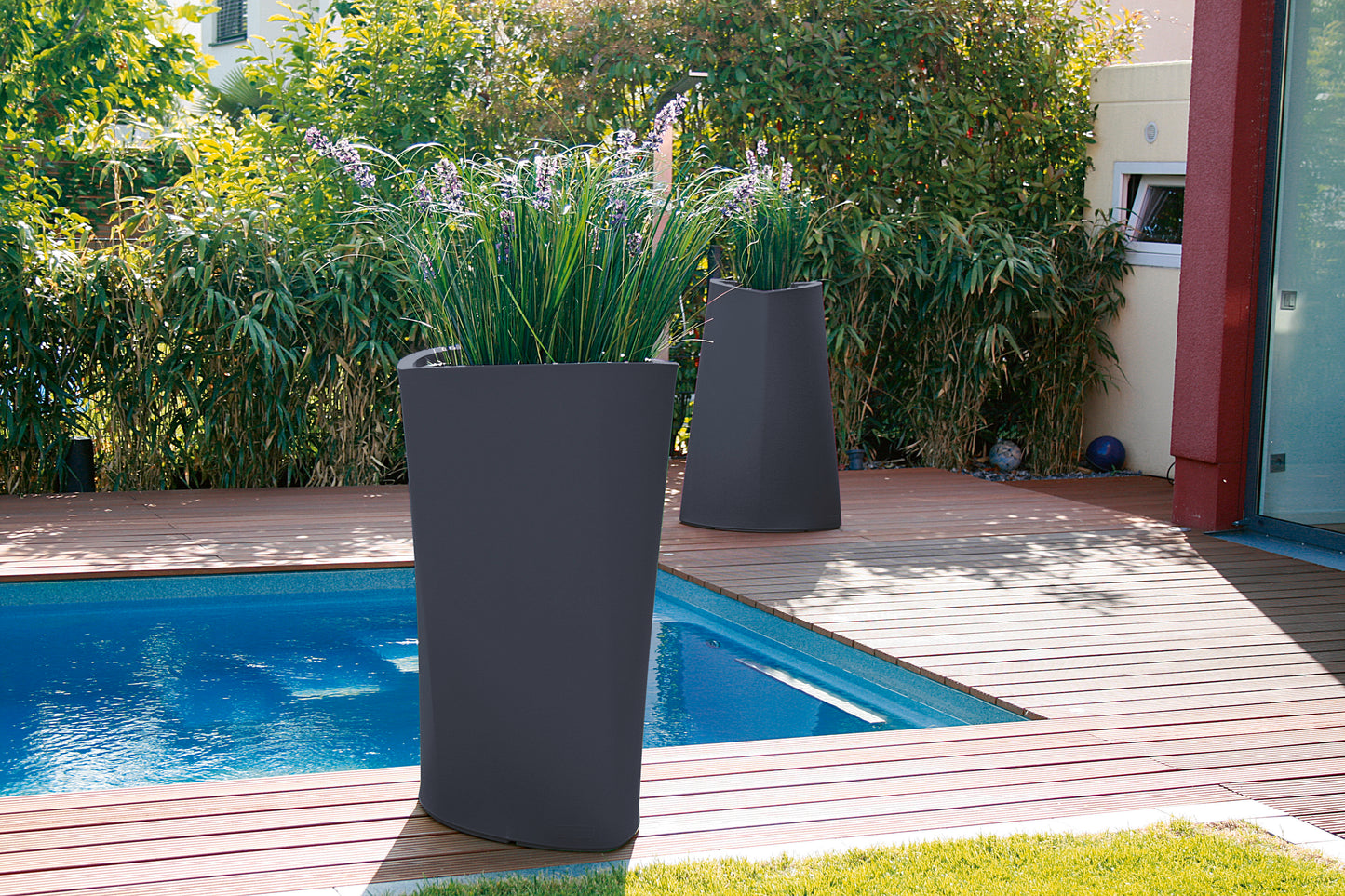 VARIA Pflanzkübel, anthrazit