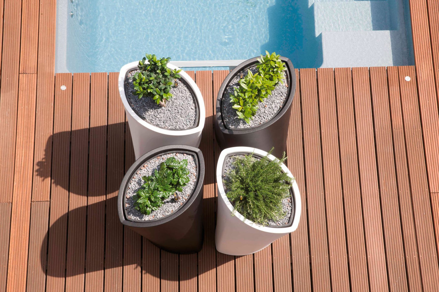 VARIA Pflanzkübel, weiß